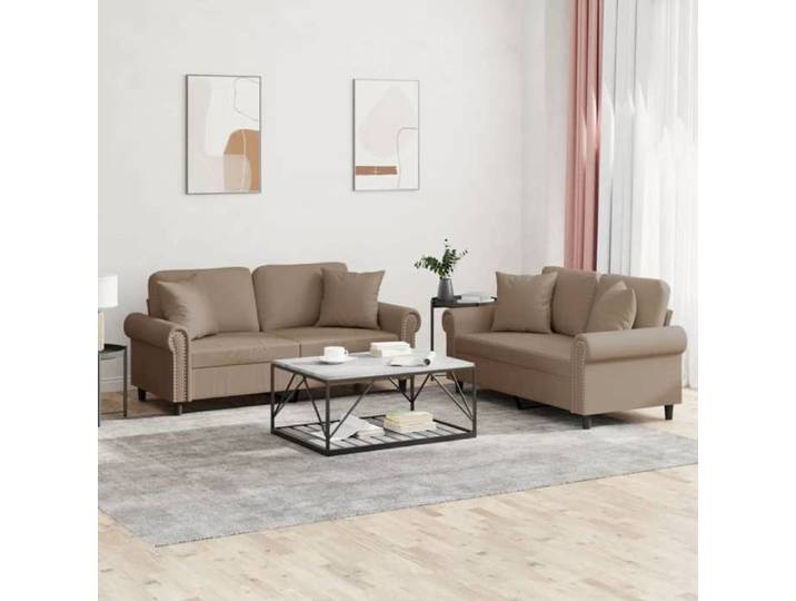 Ensemble de Canapés avec Coussins 2 pcs Canapés avec Accoudoirs Ensemble de Meubles Mobilier de Salon Moderne 3202164