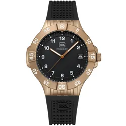 Glock GW-15-7-22 Herrenuhr Quarz Schwarz/Goldfarben