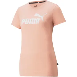 PUMA Essentials Logo Heather T-Shirt Damen rosette heather XS