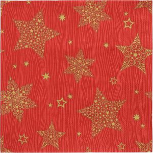 Papstar Servietten 88655 Christmas Shine, 33 x 33 cm, 1/4-Falz, 3-lagig, 20 Stück
