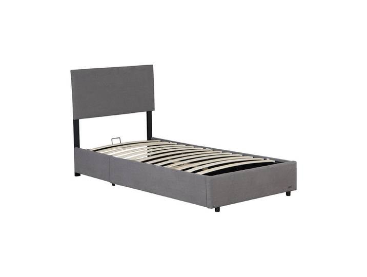 Corium Polsterbett, »Juva« Cord mit Lattenrost 90x200 cm Grau