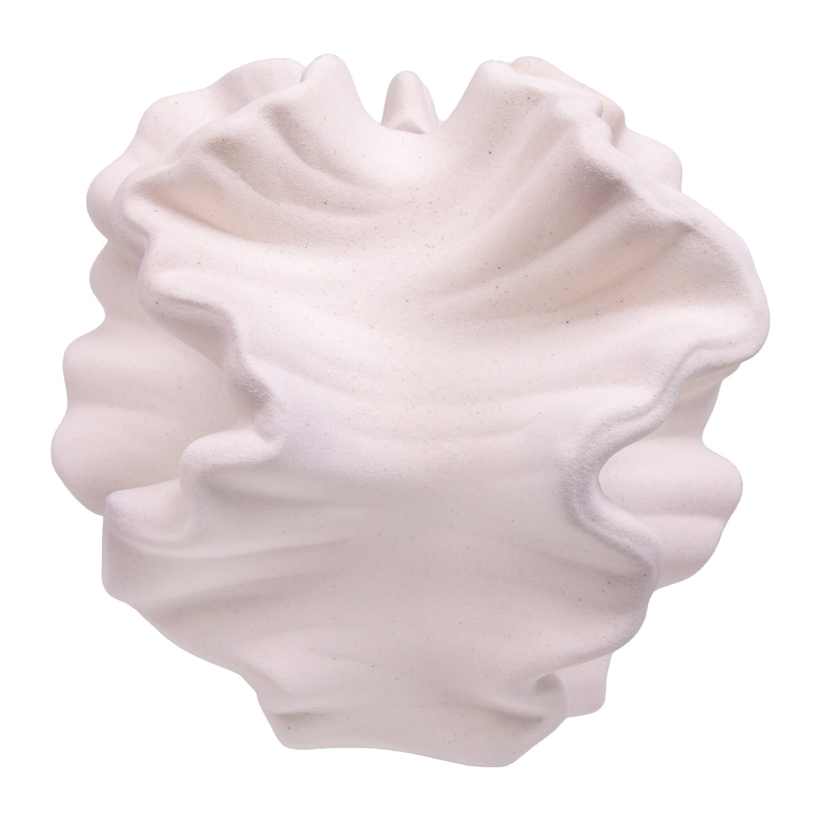 QUVIO Witte keramische vaas Coral decoratief object