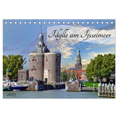 Idylle am Ijsselmeer (Tischkalender 2027 DIN A5 quer), CALVENDO Monatskalender