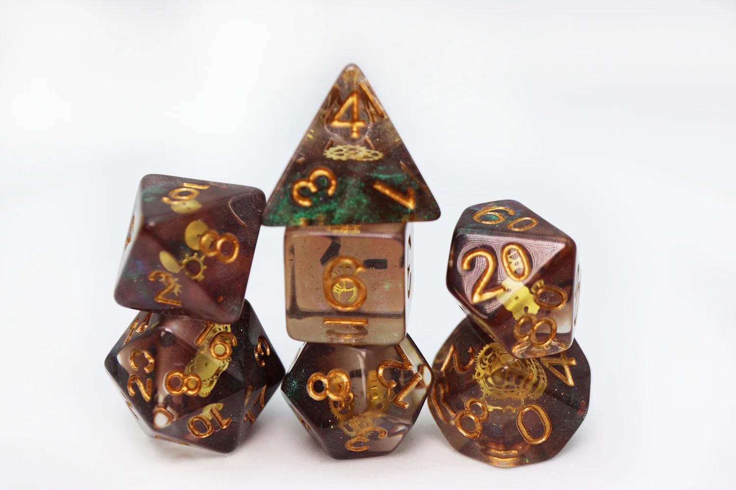 Foam Brain Games Set met glitterende tandwielen voor rollenspellen