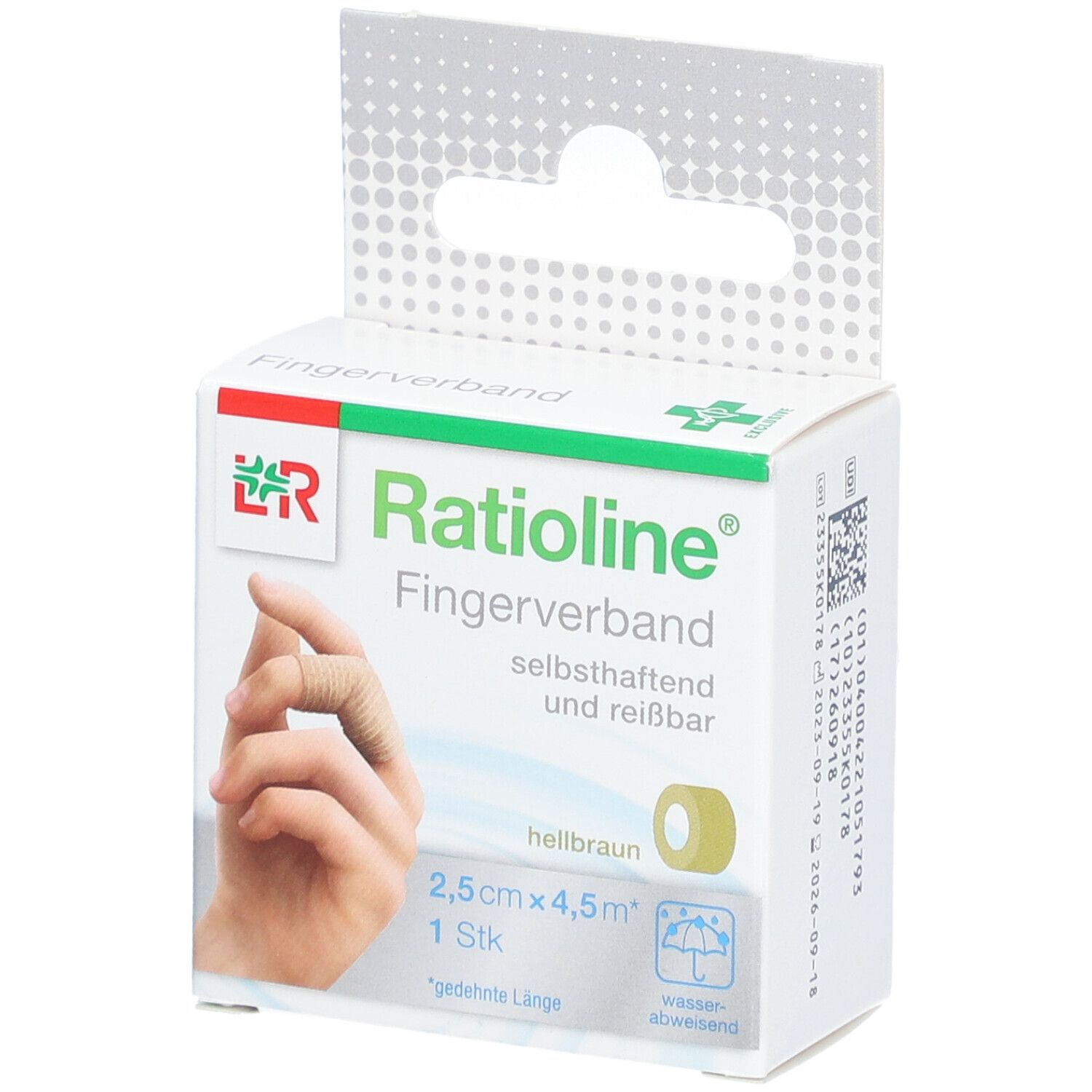 Ratioline selbsthaft.Fingerv.2,5cmx4,5m hellbraun 1 St Pflaster