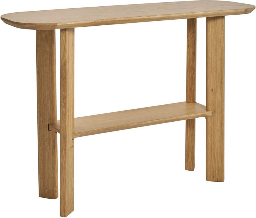 Blanc d Ivoire Console en bois de chêne clair Gris 86x40x86cm