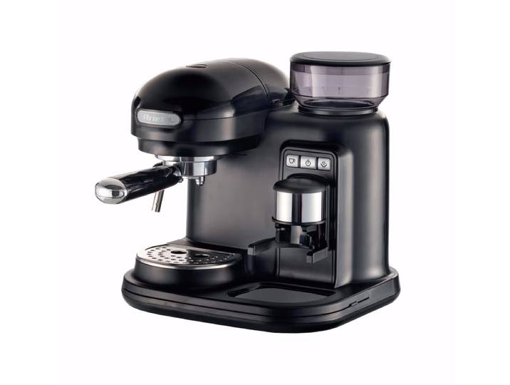 Ohmex Espressomaschine schwarz Kaffeemaschine – Siebträgermaschine/Espressomaschine