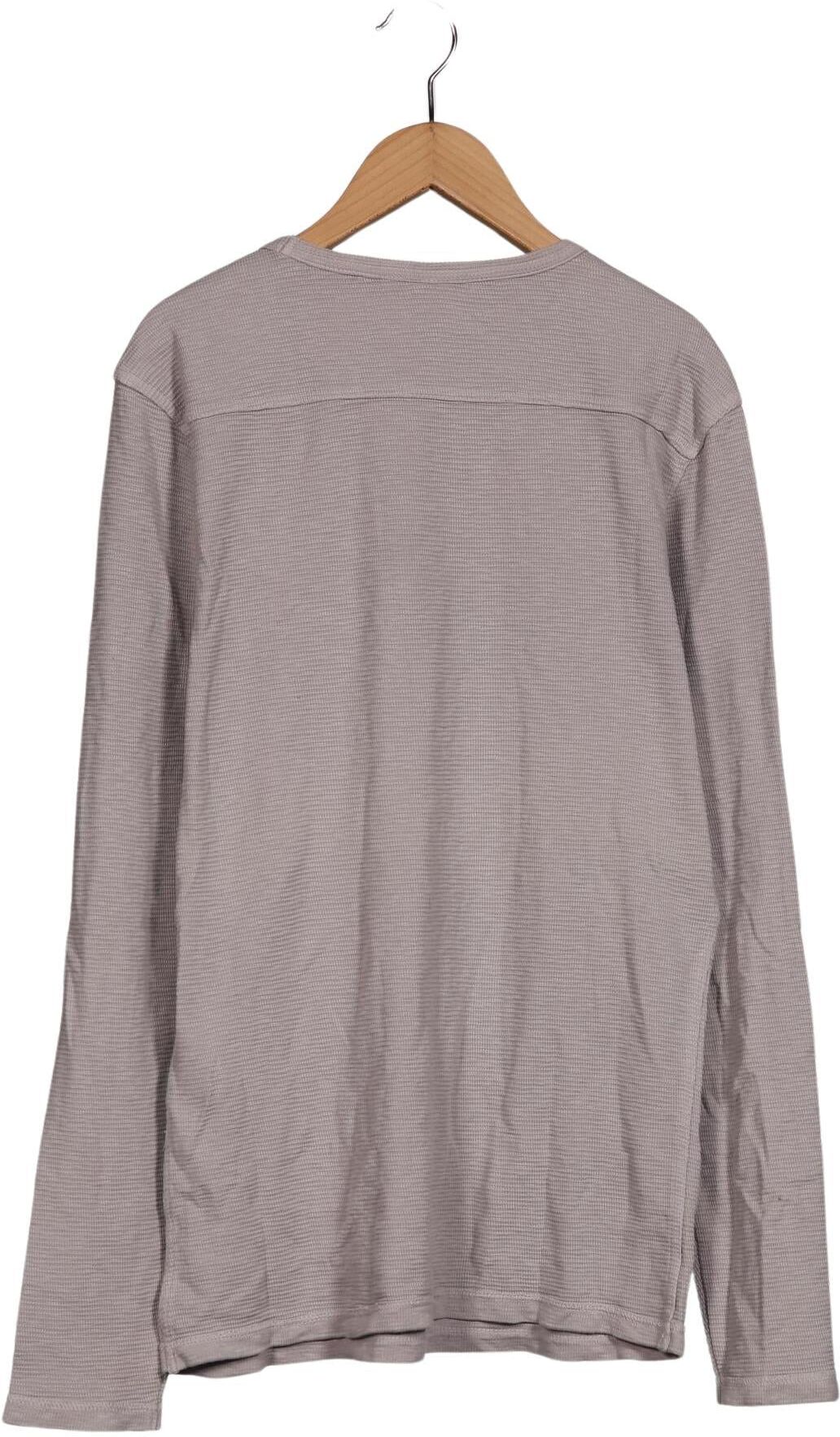 Theo Wormland Herren Pullover, Grau, Gr. M, Baumwolle - Second Hand