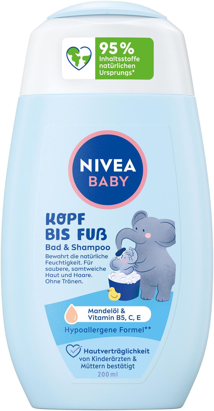 NIVEA BABY KOPF BIS FUß Baby Shampoo 200,0 ml 80510