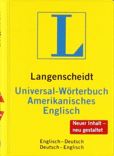 Langenscheidt, Redaktion von - Langenscheidt Universal-Wörterbuch Amerikanisches Englisch: Amerikanisches Englisch-Deutsch/Deutsch-Amerikanisches Englisch (Langenscheidt Universal-Wörterbücher) - Preis vom 18.10.2026 19:22:15 h