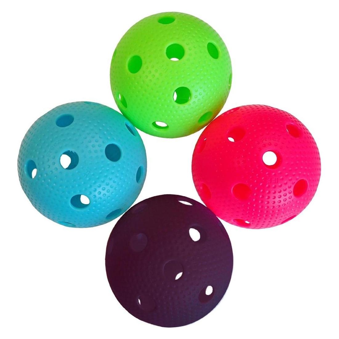 Kubi Sport Zertifizierte Floorball-Bälle für Unihockey und Strassenhockey von FREEZ, 4 Stück (76521474)