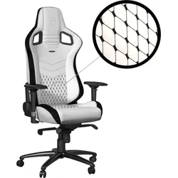 NBL-PU-WHT-001 - noblechairs EPIC Gaming Stuhl - weiß/schwarz