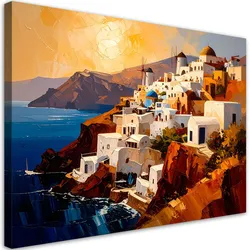 LEINWANDBILD Santorini Griechenland Landschaft 90x60cm