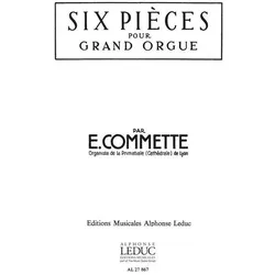 6 Pièces pour orgue, Fachbücher von Edouard Commette