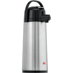 Melitta Thermosflasche, Thermoskanne, Silber, Schwarz