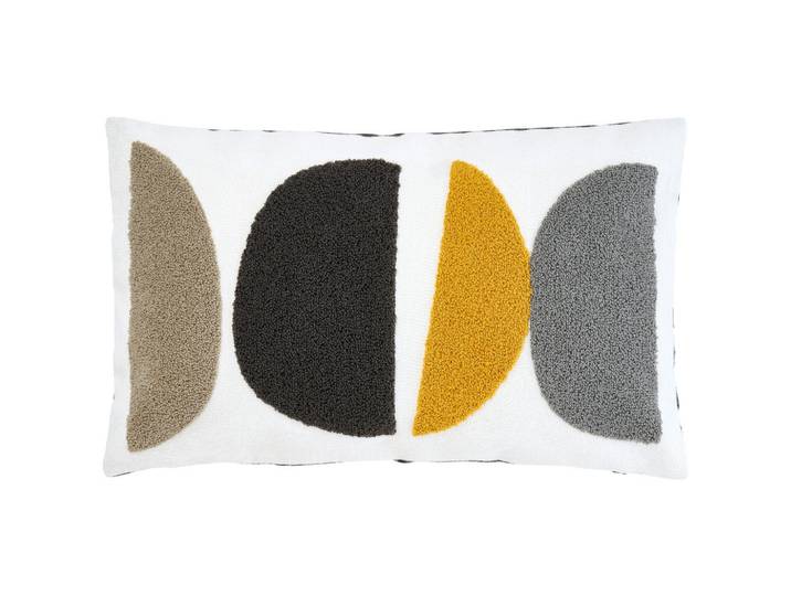 Novel Zierkissen, Gelb, Textil, Uni, Füllung: Polyester,Polyester, 30x50 cm, Heimtextilien, Wohntextilien, Kissen, Zierkissen