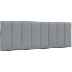 vidaXL Kopfteil-Kissen "Hanko" Hellgrau 120 cm Stoff