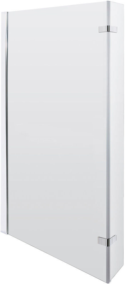 Nuie Pacific 795mm W x 1430mm H Hinged Semi-Frameless Tub Door with Clear Glass Chrome 1,430mm H