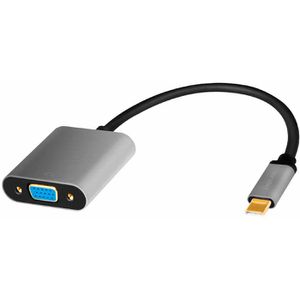 LogiLink USB-Adapter CUA0104, silber, VGA Buchse auf USB-C Stecker, USB 3.0