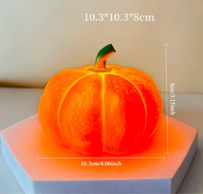 Inspire Essentials Halloween Pumpkin LED Night Light warm White charge Style