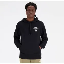 NEW BALANCE Herren T-Shirt NB Essentials Hoodie, Größe L in Schwarz Schwarz