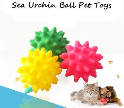 Uplifted Finds Sea Urchin Ball Pet Sound Toy Set For Dogs And Cats Sea Urchin Ball Pet Sound Toy Set For Dogs And Cats