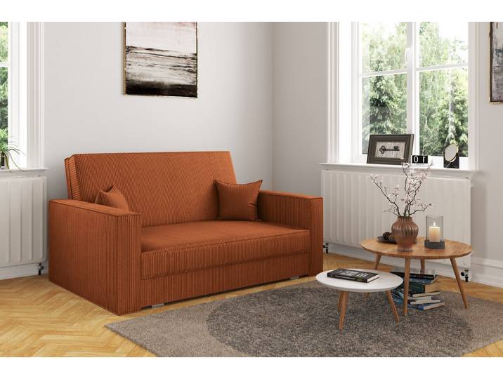 Kaiser Möbel Schlafsofa Klassisches Sofa, Schlaffunktion, Sofa America stoff Poso, Klassisches Design, langlebiger Poso-Cordstoff