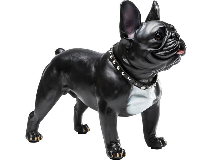 Dekofigur KARE DESIGN Deko Figur Gangster Dog , schwarz, B:50cm H:40cm T:24cm, Kunststoff, Polyresin, Dekofiguren, Dekofigur