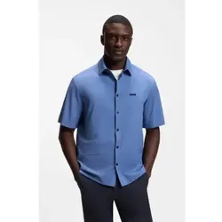 BOSS für Herren. 50559576 Mitglied Shirt blau (M), Lässig, Baumwolle, Kurzarm