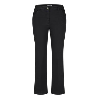 Straight-Jeans KJBRAND "Jeans Betty straight leg", Damen, Gr. 24, K-Gr, schwarz, Denim/Jeans, Obermaterial: 71% Baumwolle, 25% Polyester, 4% Elasthan, straight fit lang, Jeans Straight-Jeans, Sehr bequem durch Baumwoll- Super- Stretch, Satin Optik