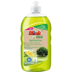 Blink Spülmittel Öko, Citrus, Bio, kraftvoll gegen Fett & Schmutz, Flasche, 500ml