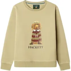 Hackett London für Jungen. HK5800072 Sweatshirt Harry beige (7Años= 122cm), Lässig, Baumwolle, Langarm, Kinderbekleidung