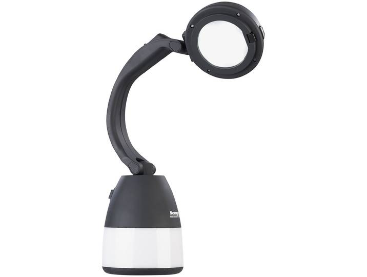 4in1-Akku-Campinglaterne, Hand- & Tischlampe mit USB-Notlader, 225 lm
