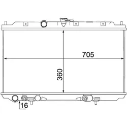 Kühler Motorkühlung MAHLE CR 1488 000S