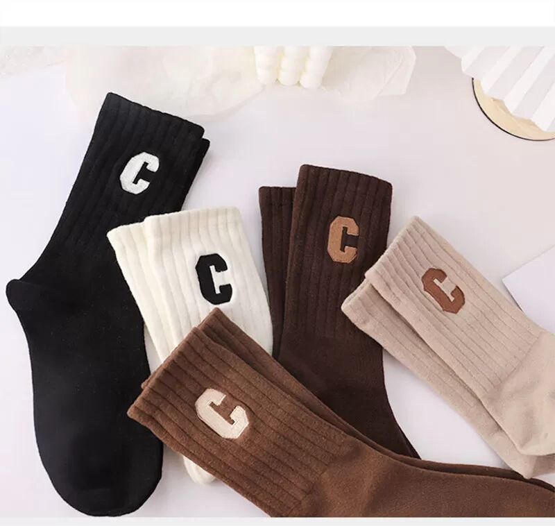 INF Lot de 5 paires de chaussettes - Logo C - unisexe
