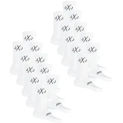 Jack & Jones Tennissocken Herren Schwarz Weiß One Size JACDIRECT TENNIS SOCK 20er Pack - White/Pack 1 - One Size