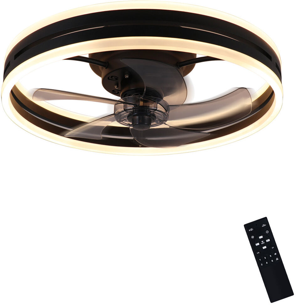 Metro 50cm Casian 5 - Blade LED Smart Ceiling Fan with Light Kit Included Grey;Clear