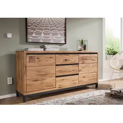 Sideboard Wildeiche 175x45x85 natur geölt VILLANDERS #109