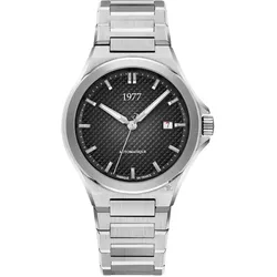 1977 ARSENE Automatik, 41 mm, Zifferblatt Schwarz, Edelstahlband 904L, Herrenuhr 1977P02131