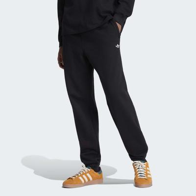 Sporthose ADIDAS ORIGINALS "TREFOIL ESSENTIALS, FRENCH TERRY", Herren, Gr. M, N-Gr, schwarz (schwarz, normal, gr.), Obermaterial: 100% Baumwolle, Hosen Sporthose