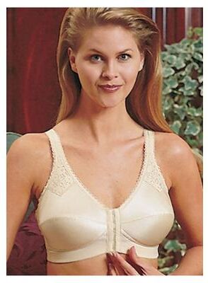 Plus Size Women's Jodee Contemporary Front Hook Bra with Back Hook Adjustments by Jodee in Beige (Size 38 B)