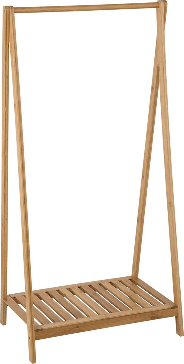 Happyment Kledingrek Fery met plank en schoenenrek - Bruin