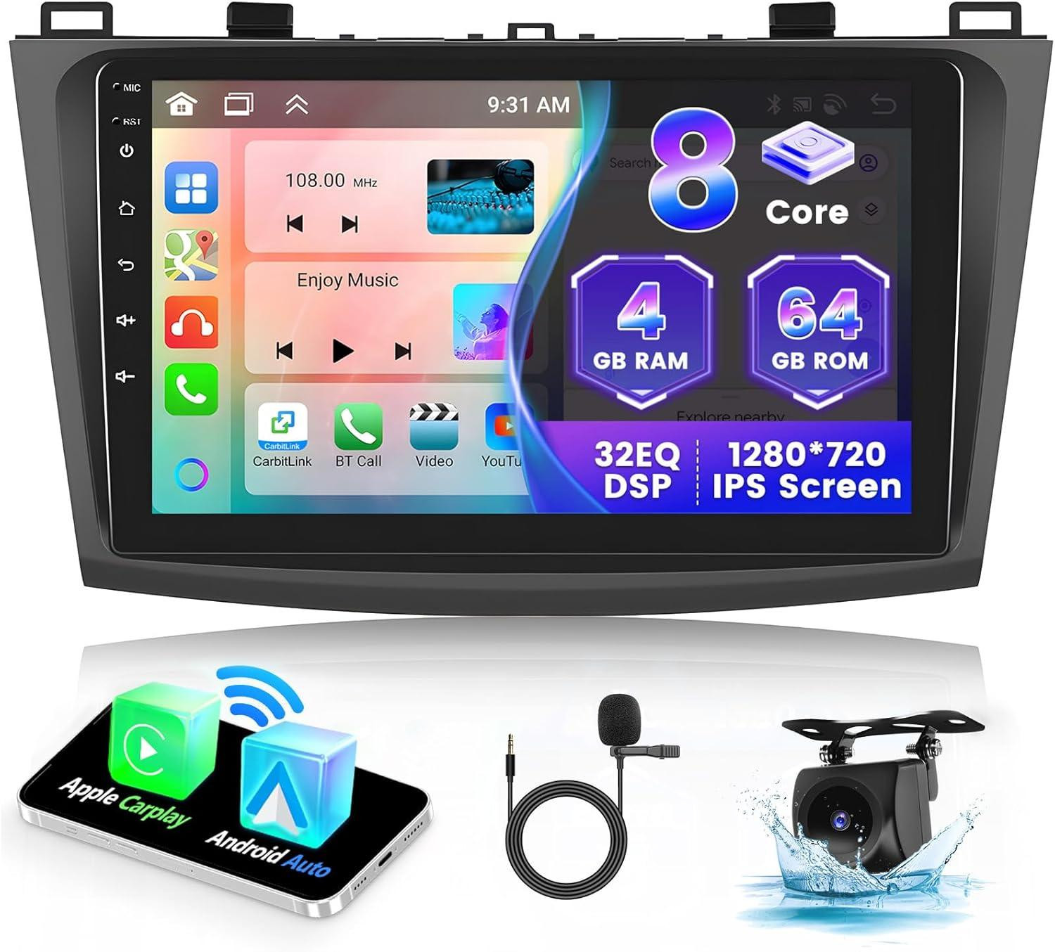 Selius Android Car Radio Multimedia Systeem met 9 Inch Scherm