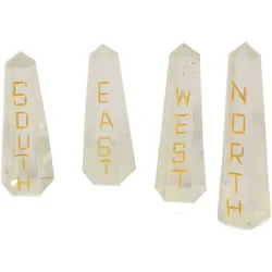 Points of the Compass Quartz Stone Set