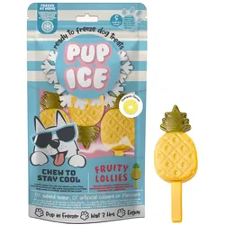 Pup Ice Dog Snack Fruity Lollies Pineapple Größe "S" | 3 Stück