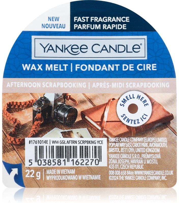 Yankee Candle Afternoon Scrapbooking tartelette en cire 22 g