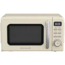 Swiss haus 20 l Solo Mikrowelle 700W mit 11 Stufen, Mikrowelle, Beige