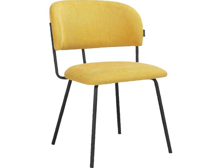 OTTO home Esszimmerstuhl Taous (2 St), Sitz und Rücken mit Polsterung, mit Gestell aus Metall, Sitzhöhe 48 cm