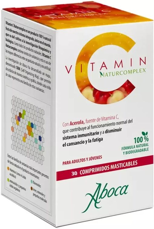 Aboca Vitamin C Naturcomplex 14 Chewable Tablets 30 Capsules