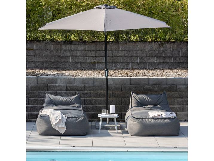 Sonnenschirm Leeds Typ A 243cm Grau